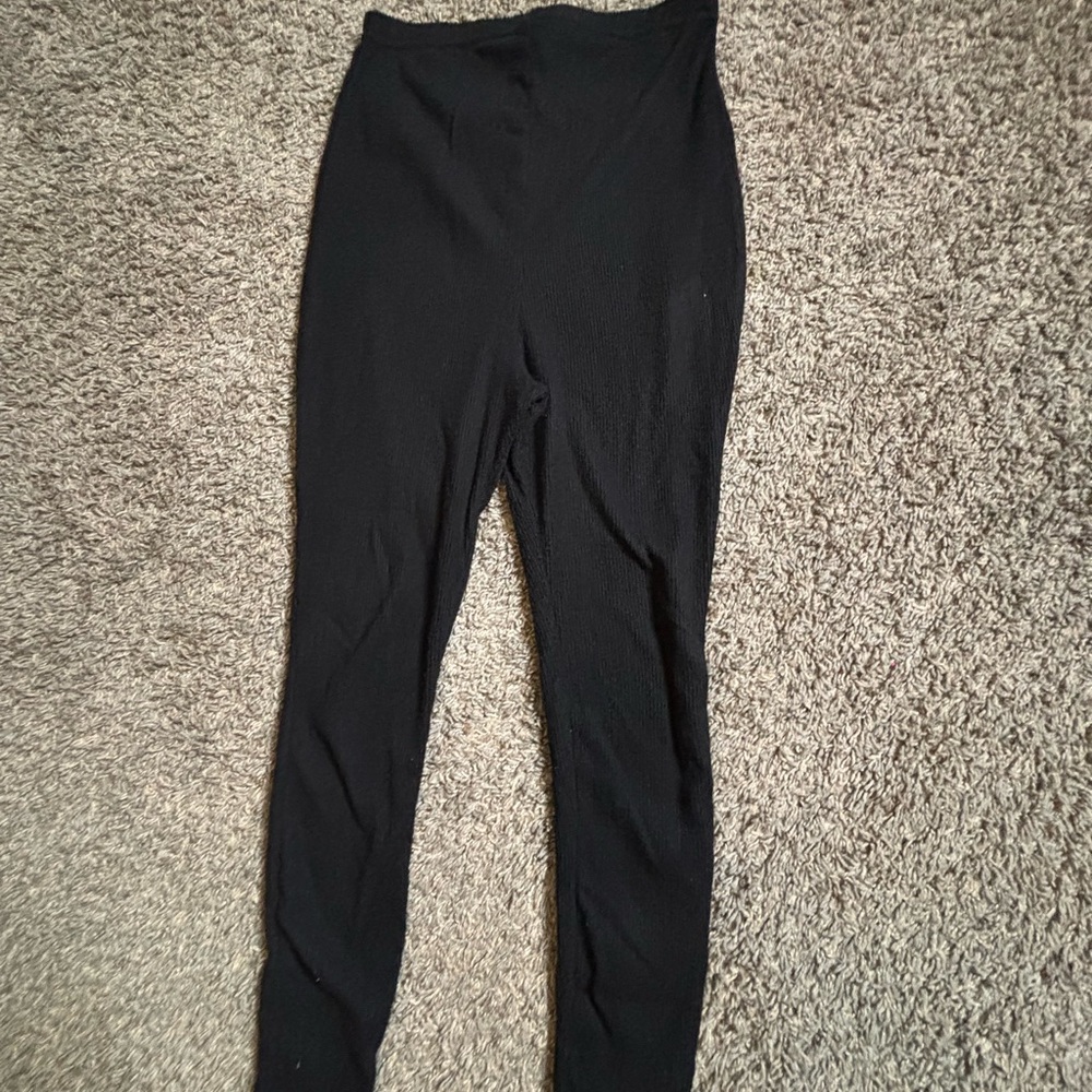 PrettyLittleThing Black Maternity Leggings